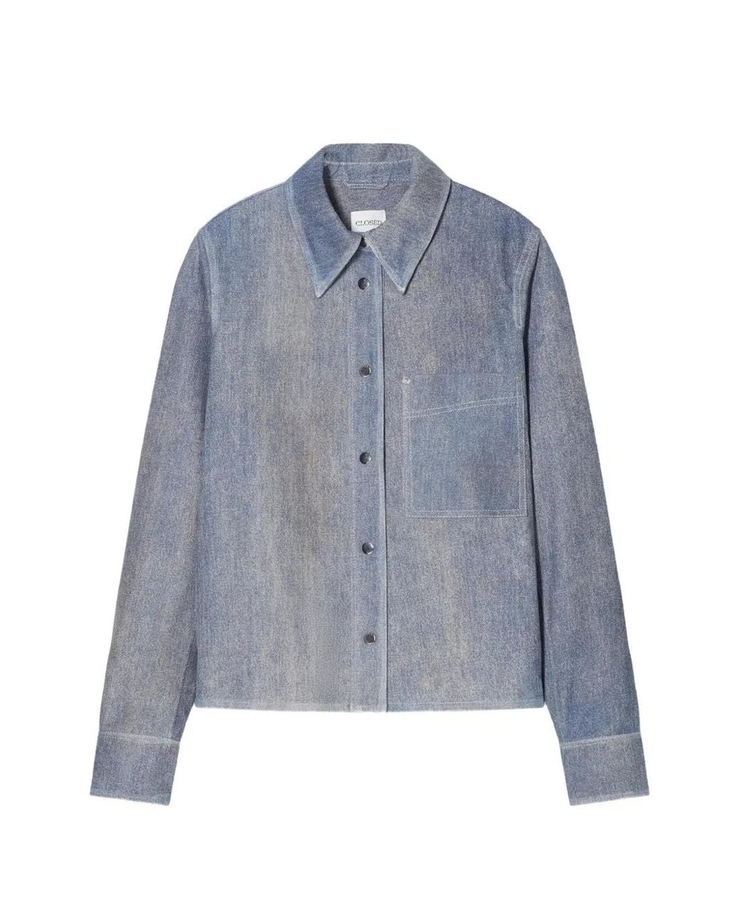 Closed Leren Jack in het Blue