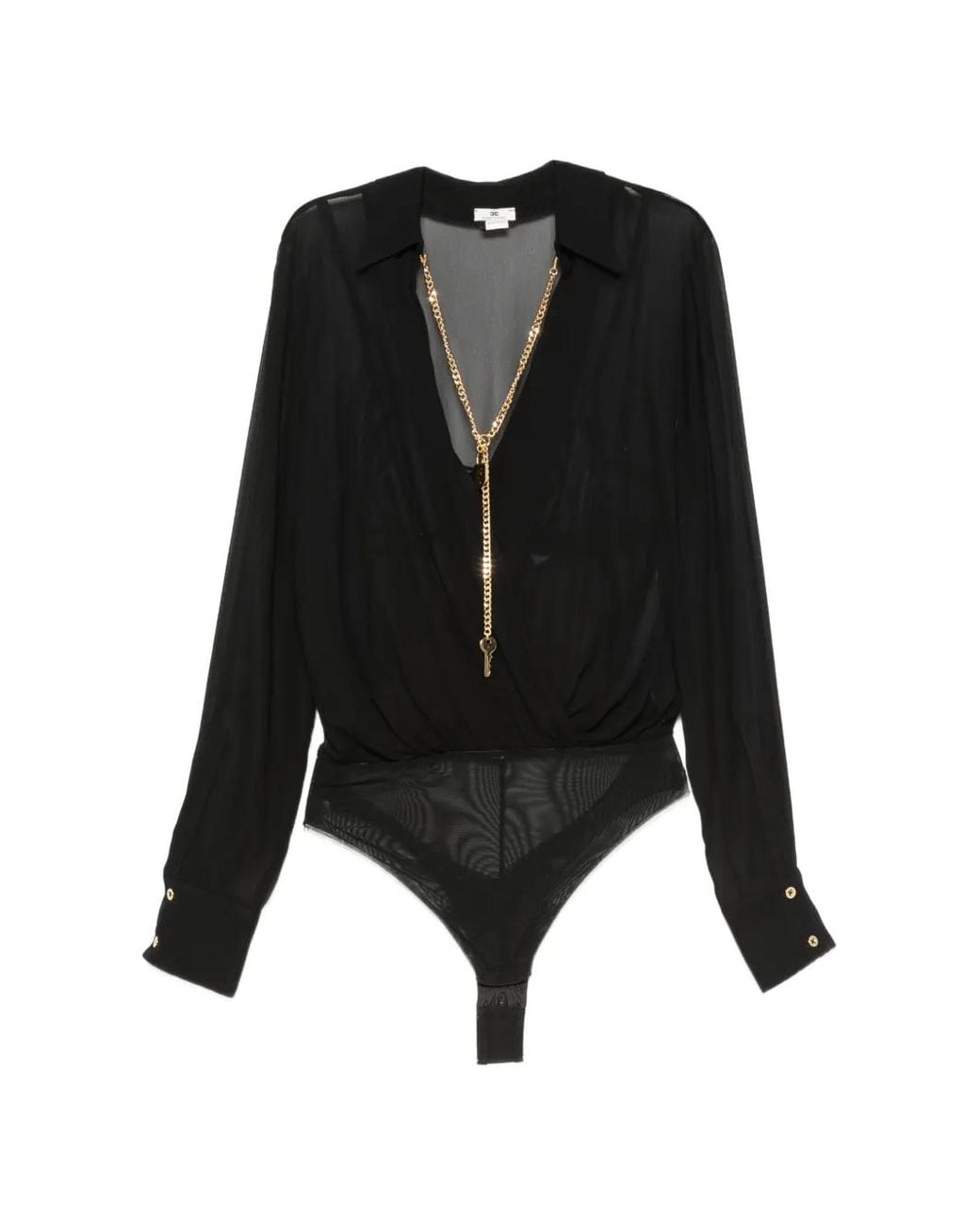 Elisabetta Franchi Black Body Shirt