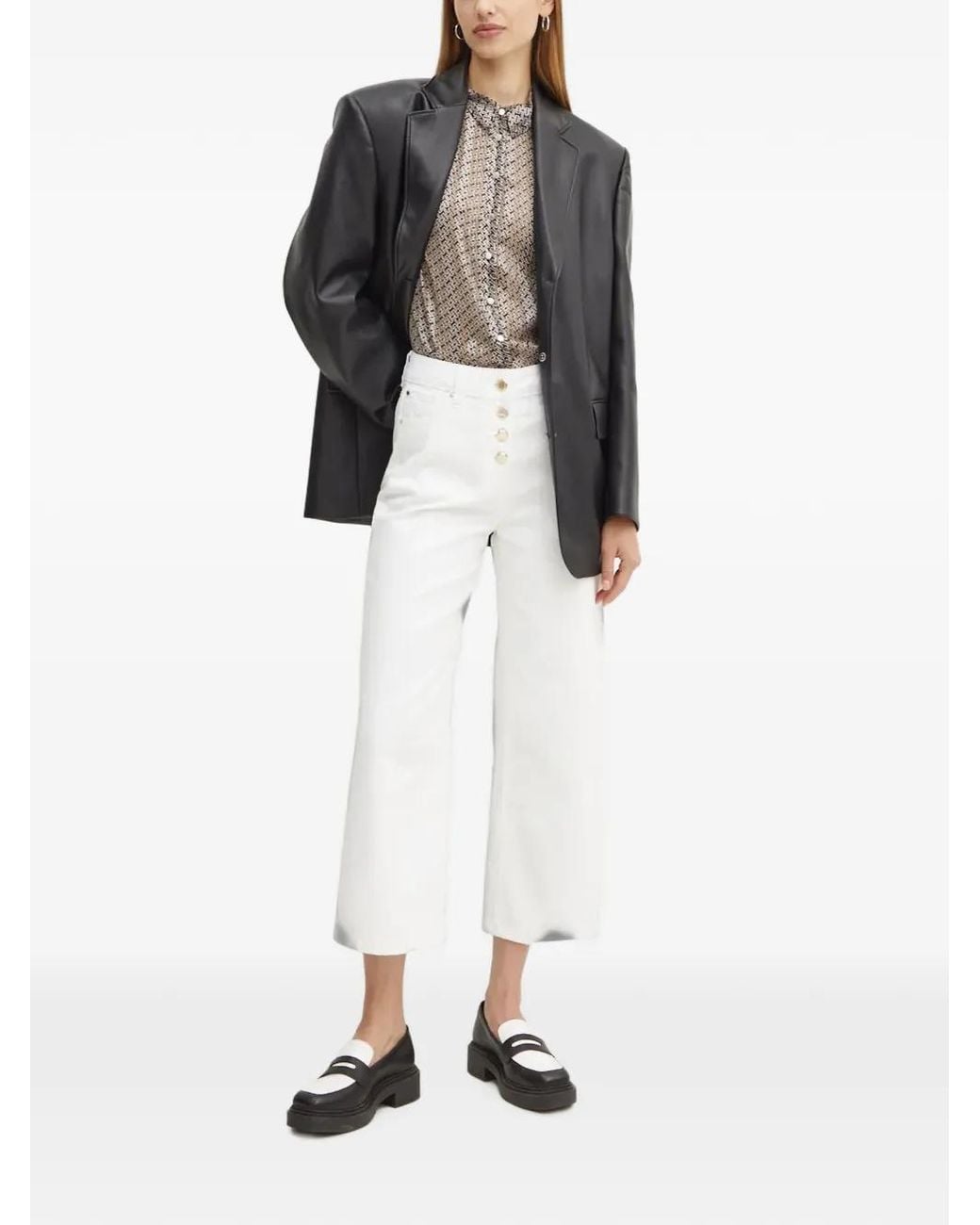 Morgan Gray Patterned Buttoned Shirt