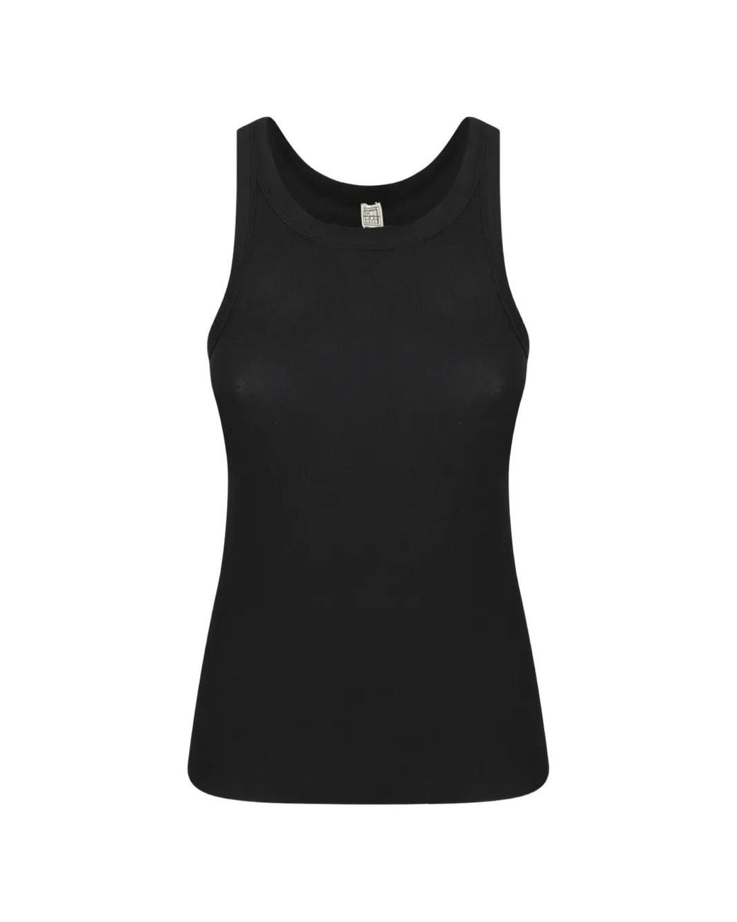 Totême Black Débardeur Côtelé