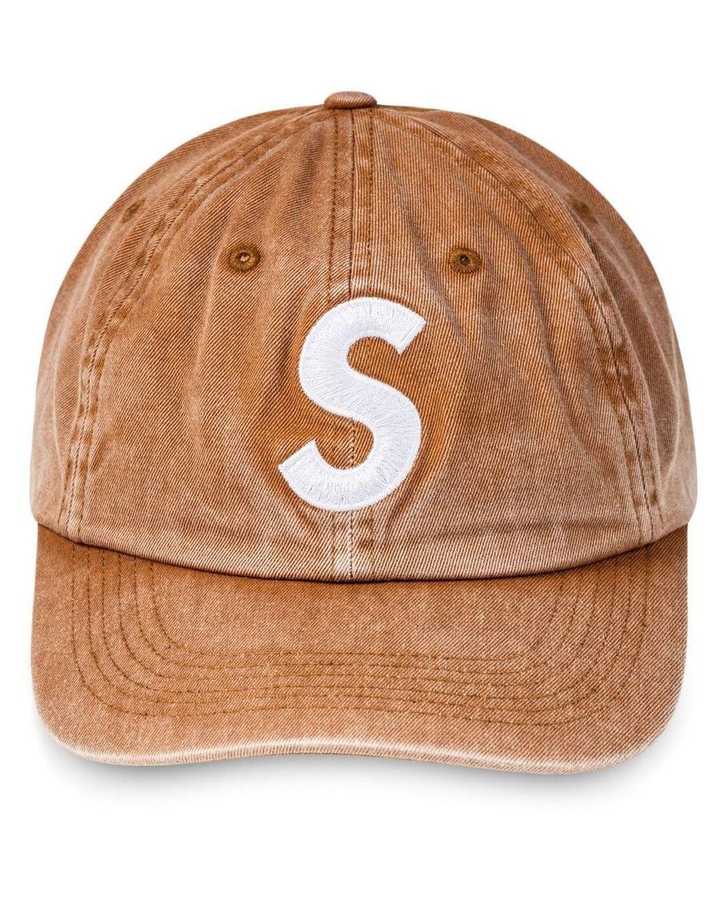 Supreme Pigment-print S Logo 6-panel Cap in Brown | Lyst