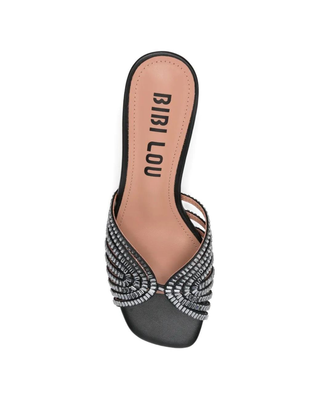 Bibi Lou White Serabi Crystal-Embellished Caged Sandals