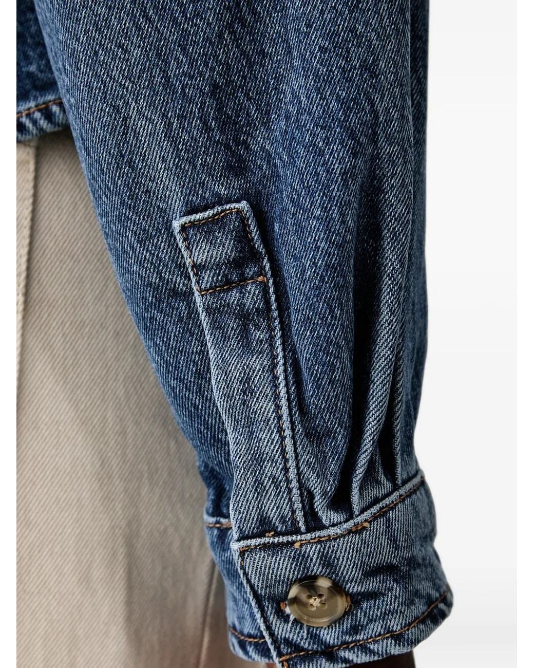 Marc O' Polo Blue Patch-Pocket Denim Jacket