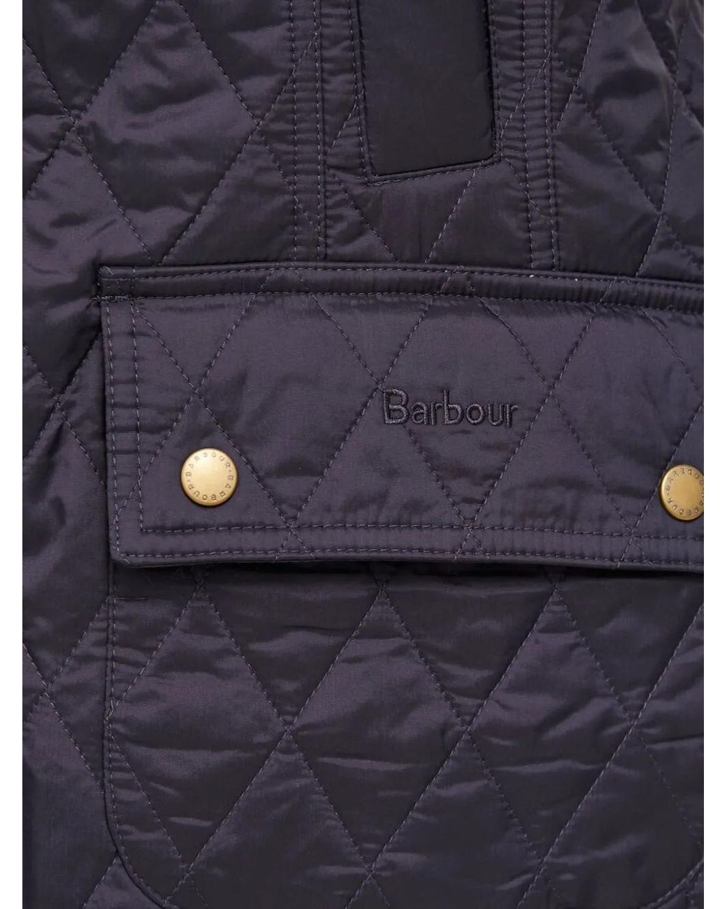 Barbour Quilted Diamond-Pattern Jacket in Blue | Lyst