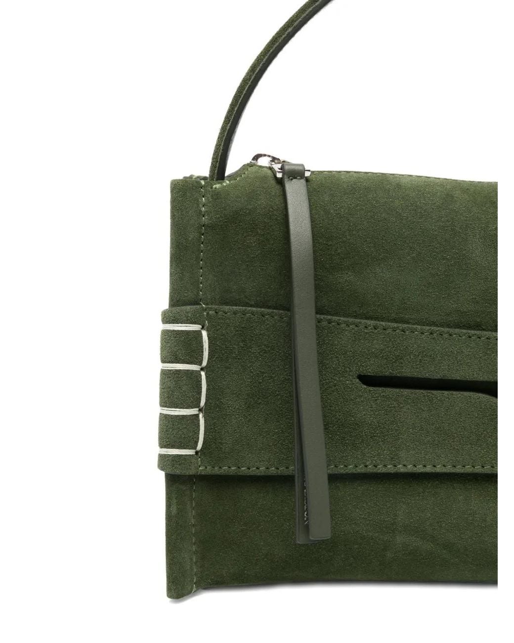 J.W. Anderson Green Loafer Top Handle Satchel