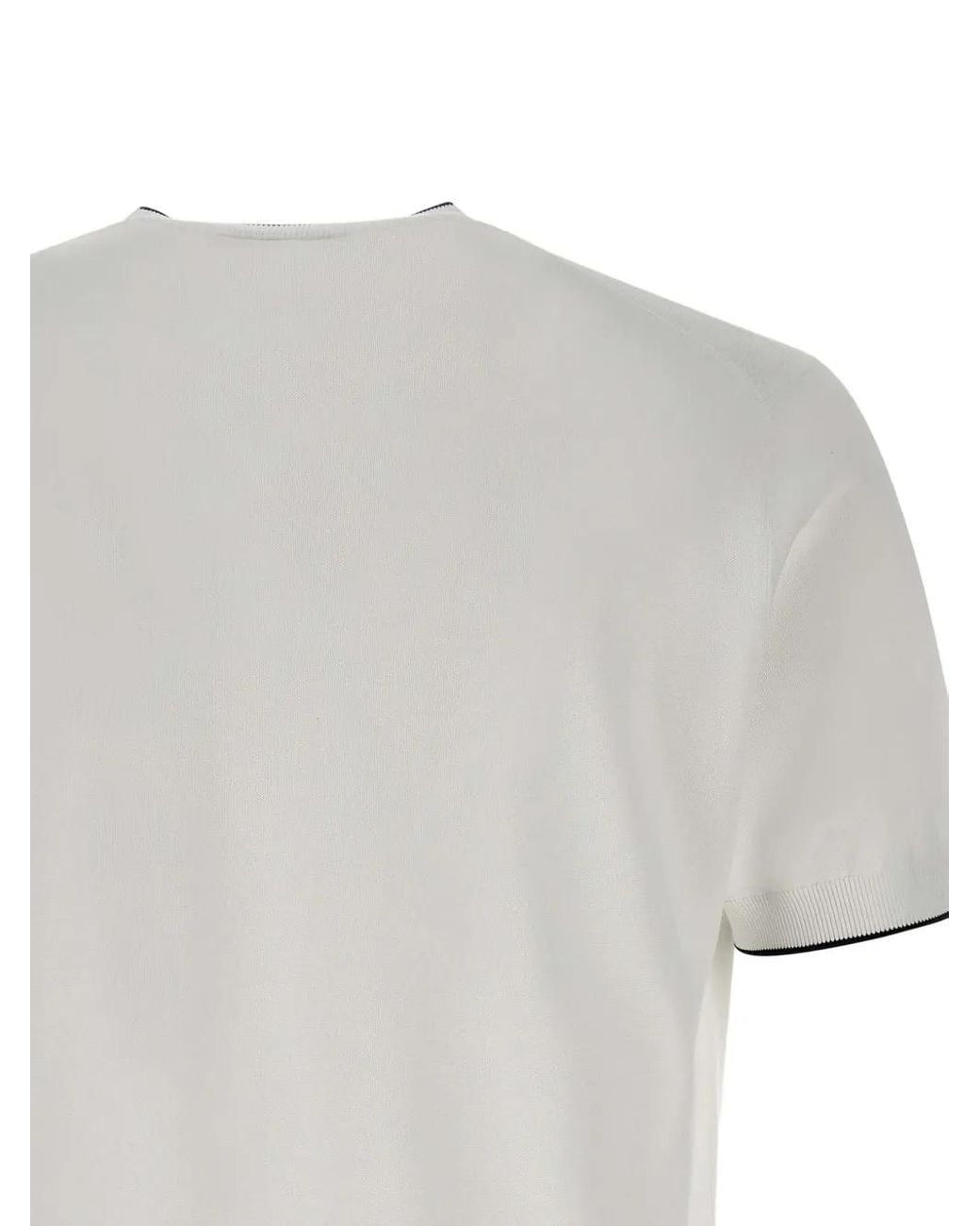 Kangra White Crew-Neck T-Shirt for men