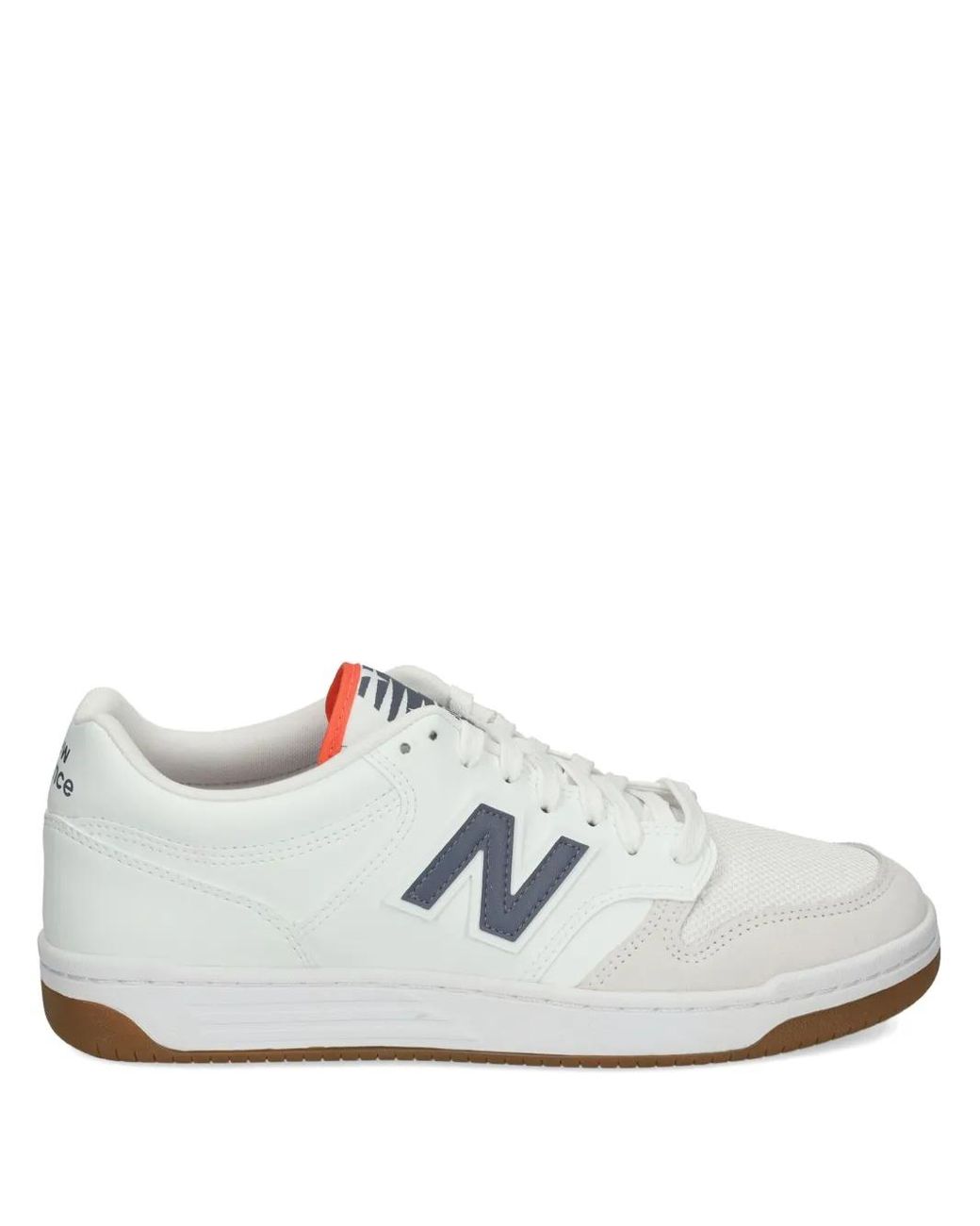 New Balance White 480 Lace-Up Sneakers for men