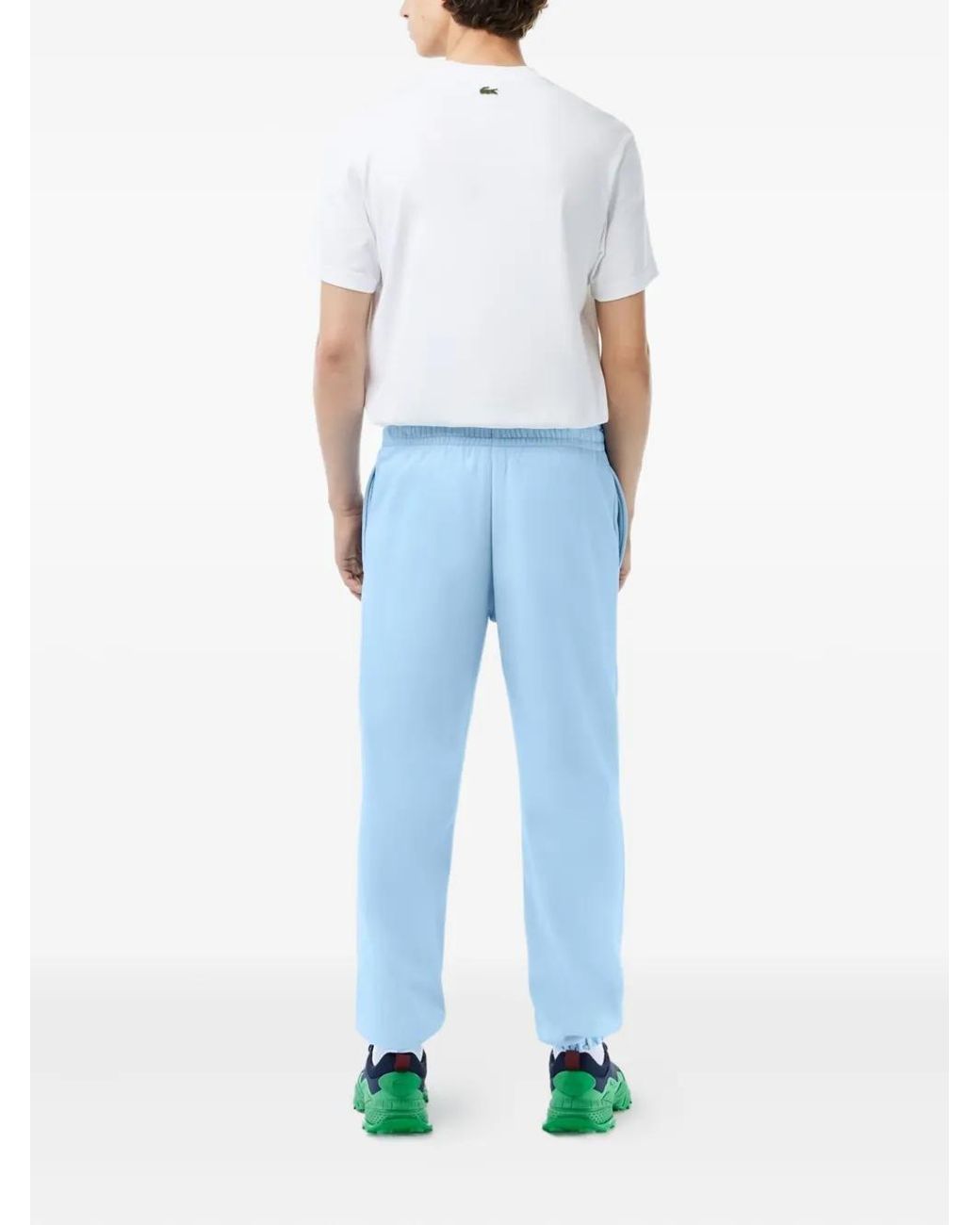 Lacoste Blue Embossed-Logo Track-Pants for men