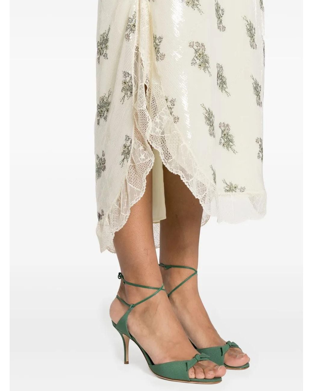 Zadig & Voltaire White Risty Sequinned Maxi Dress