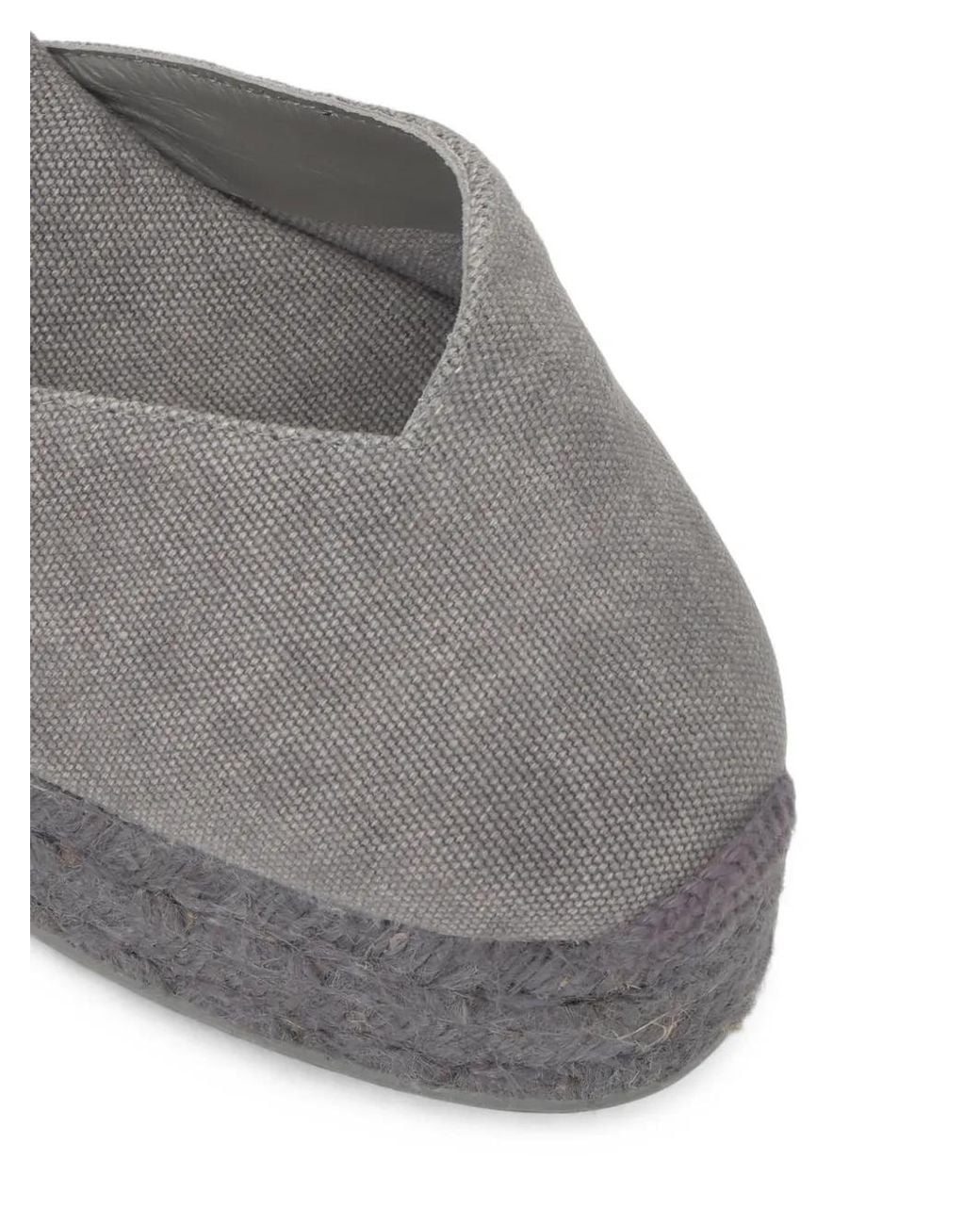 Castaner Gray Chiara Tie-Fastening Espadrilles