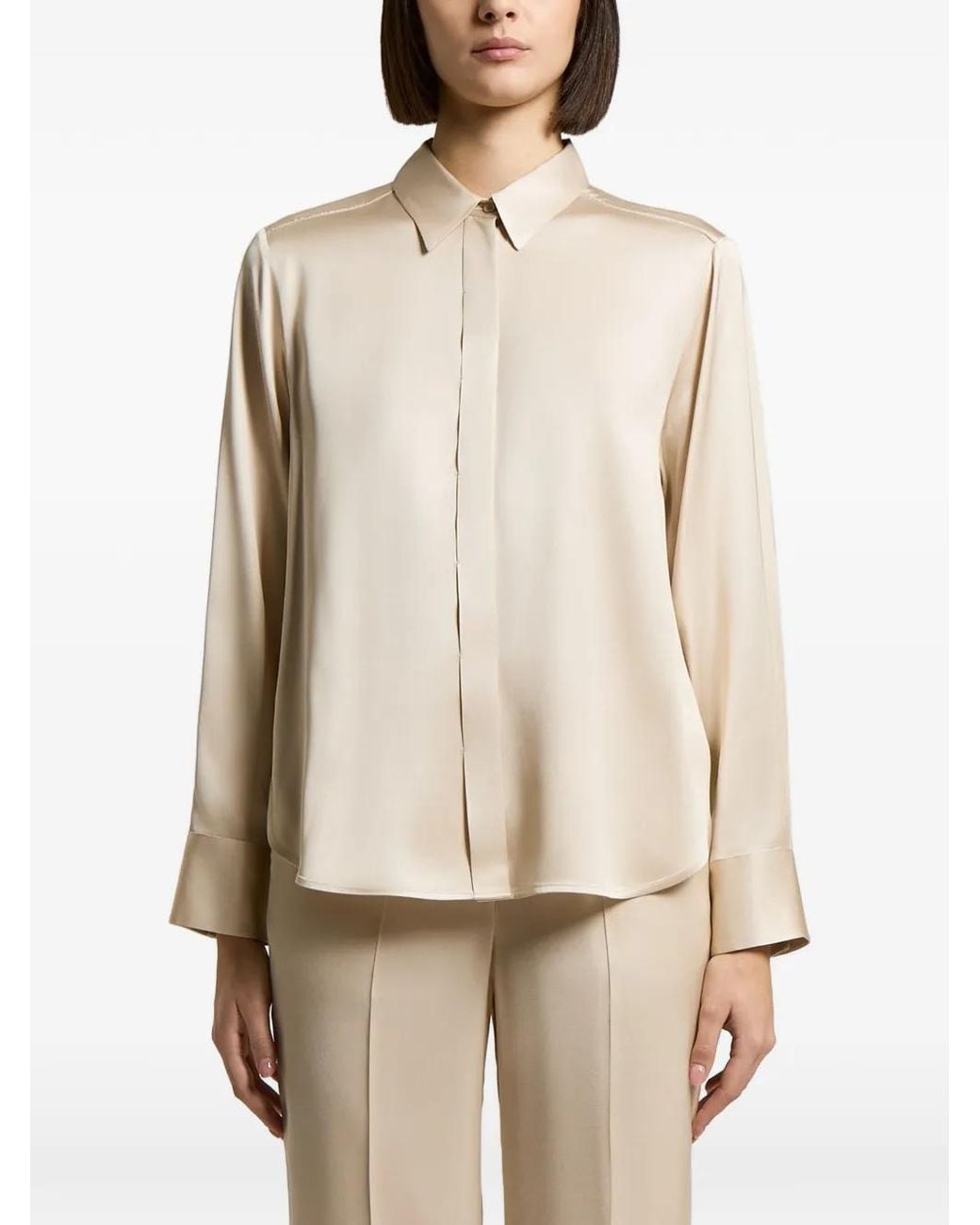 Peserico Natural Satin-Finish Shirt