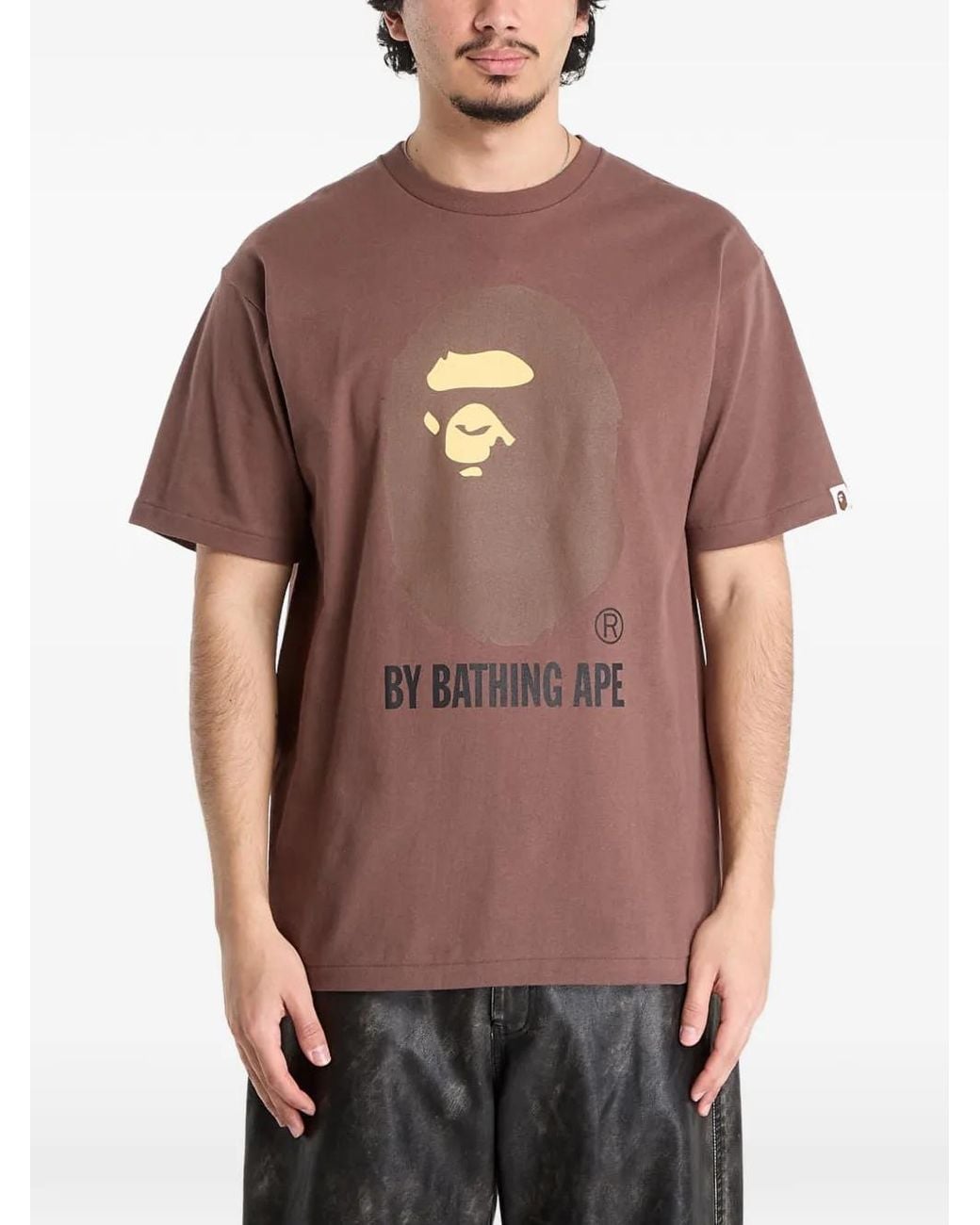 A Bathing Ape Red Logo T-Shirt