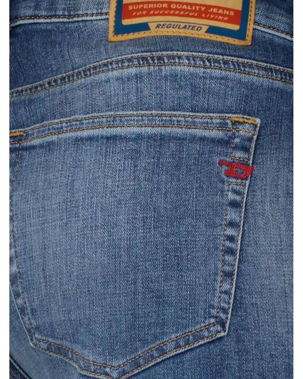 DIESEL Blue D-Ebbey Flare Jeans