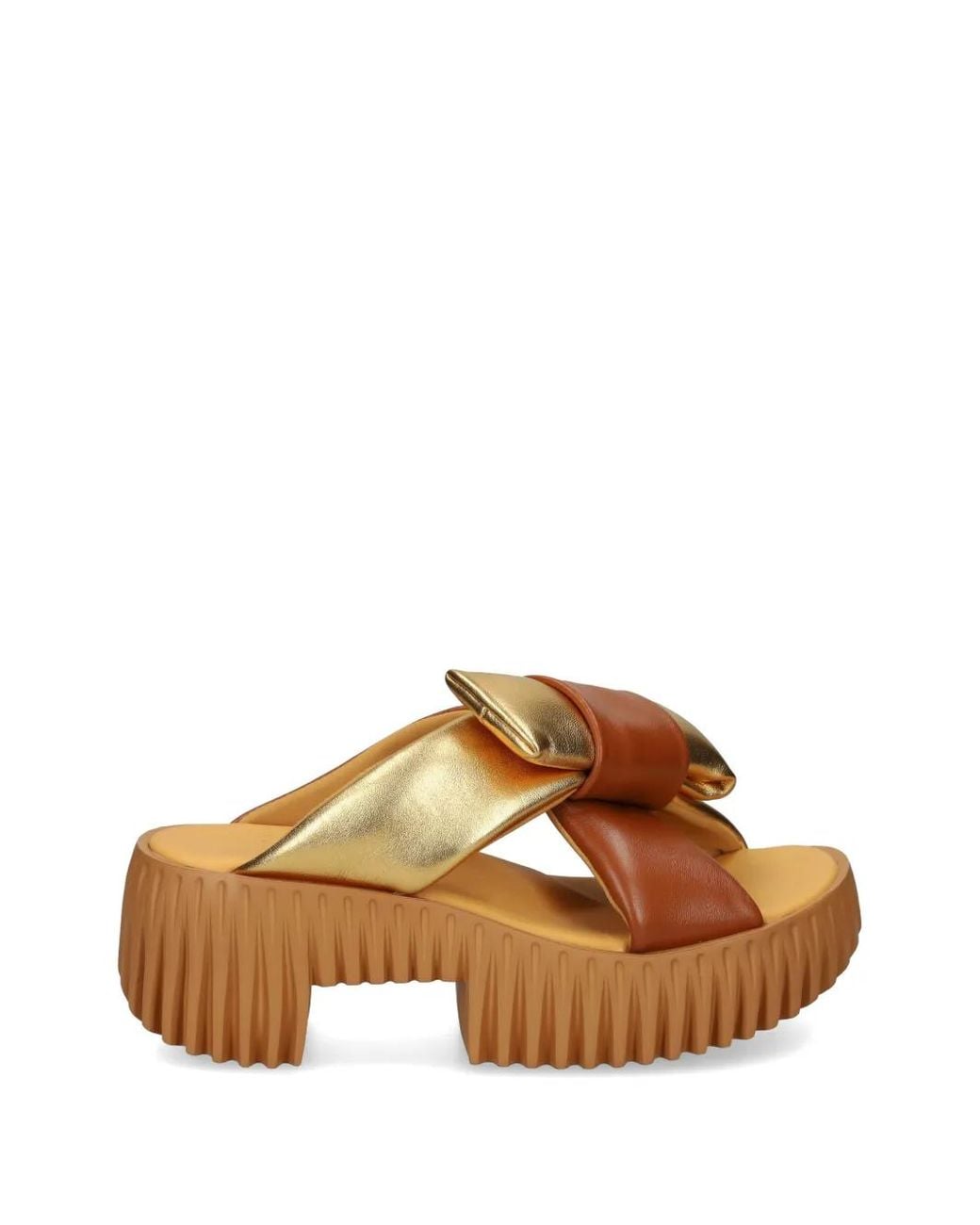 4Ccccees Brown Plia Sandalen Mit Plateausohle