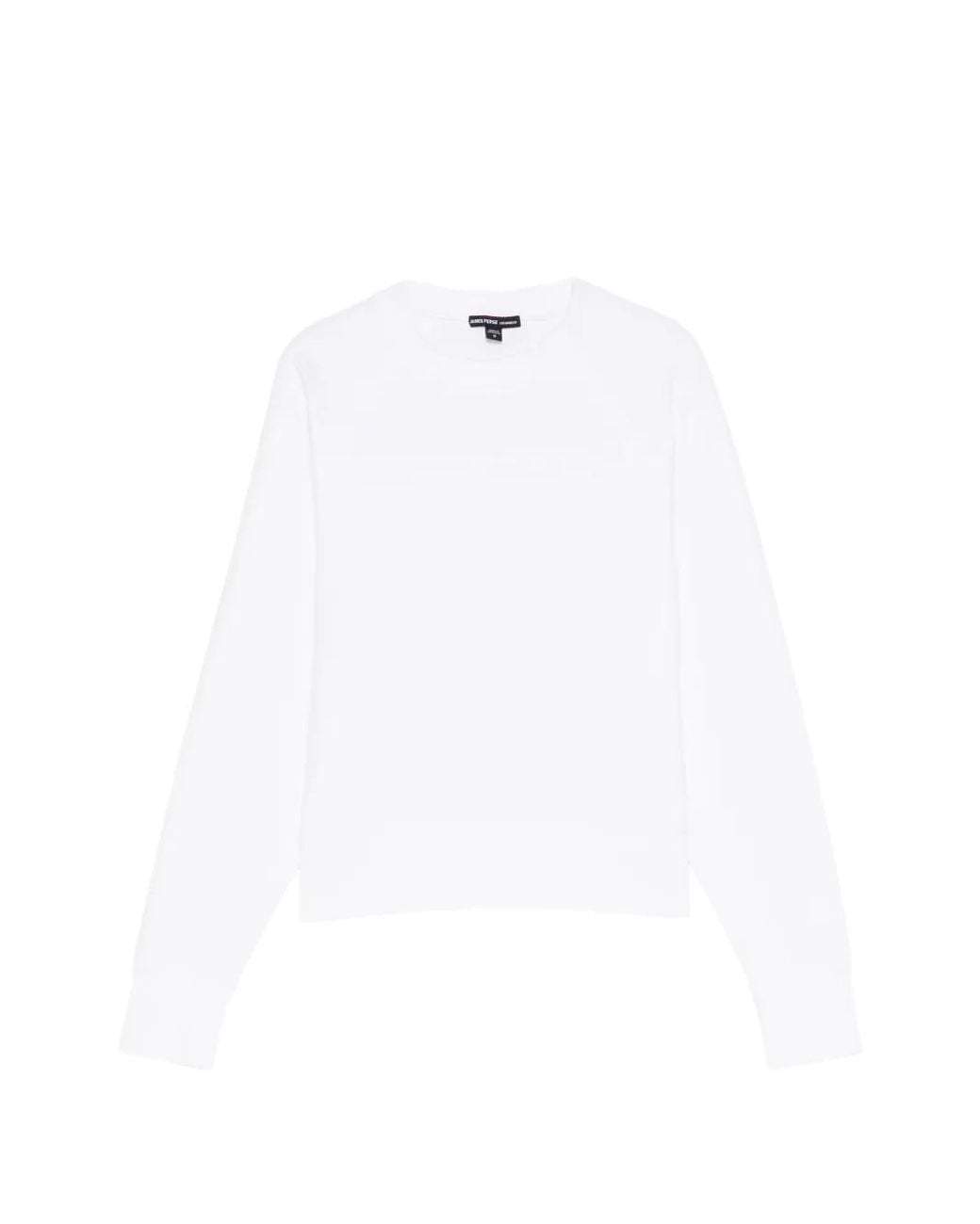 James Perse White French-Terry Sweatshirt