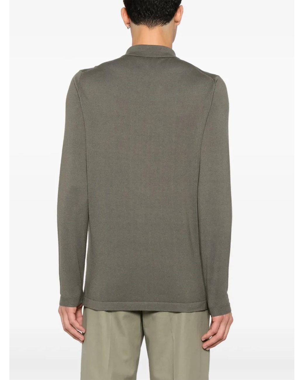 Canali Gray Shirt Sweater for men
