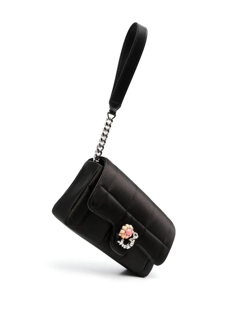 DSquared² D2 Statement Gewatteerde Clutch in het Black