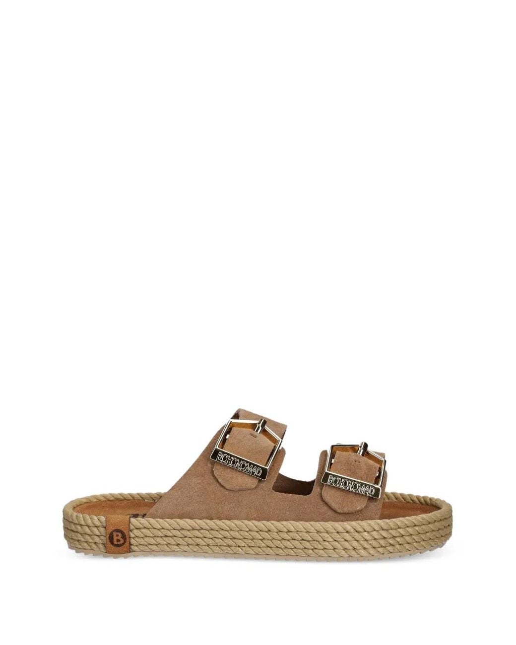 Bohonomad Brown Sydney Buckle-Fastening Rope-Trimmed Espadrilles