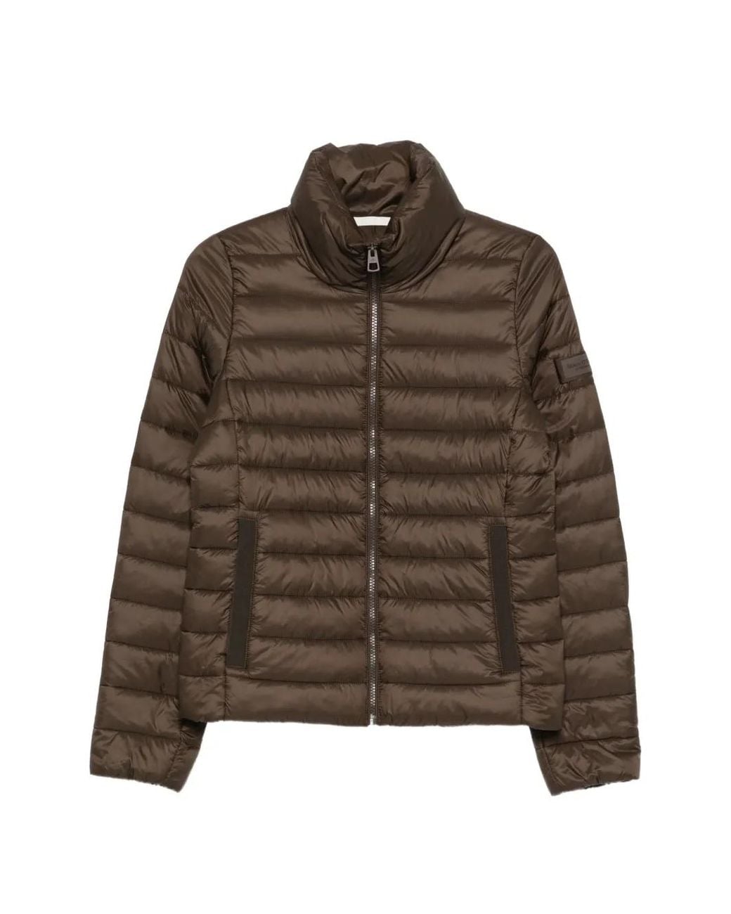 Marc O' Polo Brown Quilted High-Neck Jacket