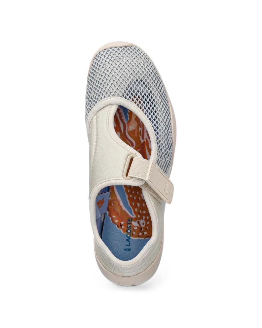 Lacoste White Baskets Basses Mystere À Attache Scratch