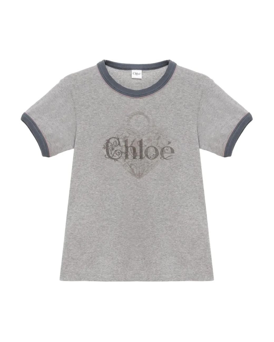 Chloé Gray T-Shirt And Polo Shirt