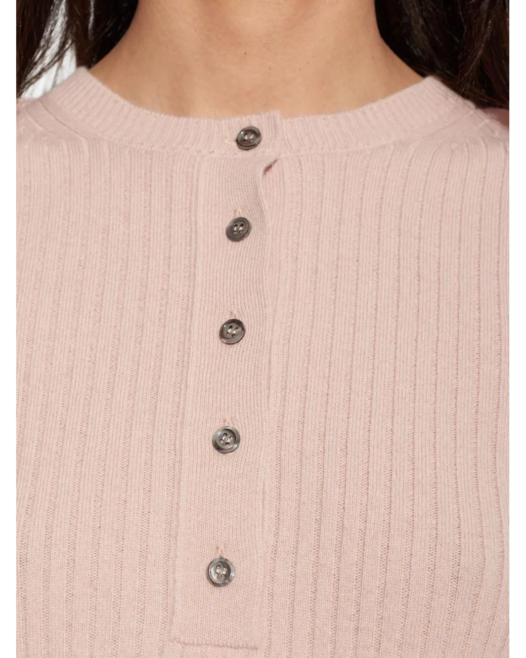 Perfect Moment Pink Henley-Neck Top