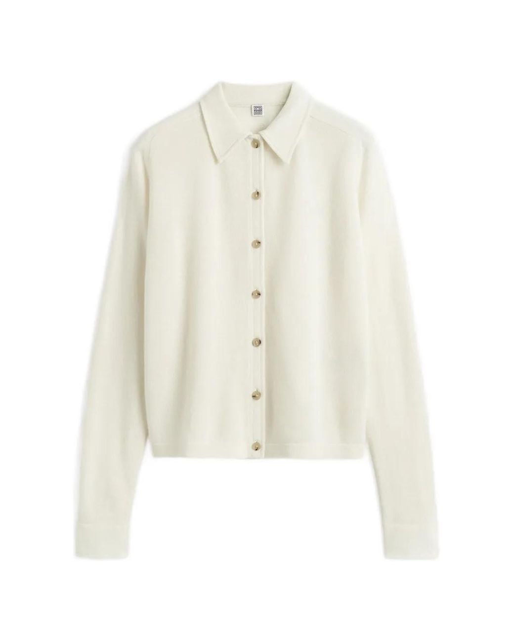 Totême Gray Raglan-Sleeve Cashmere Cardigan