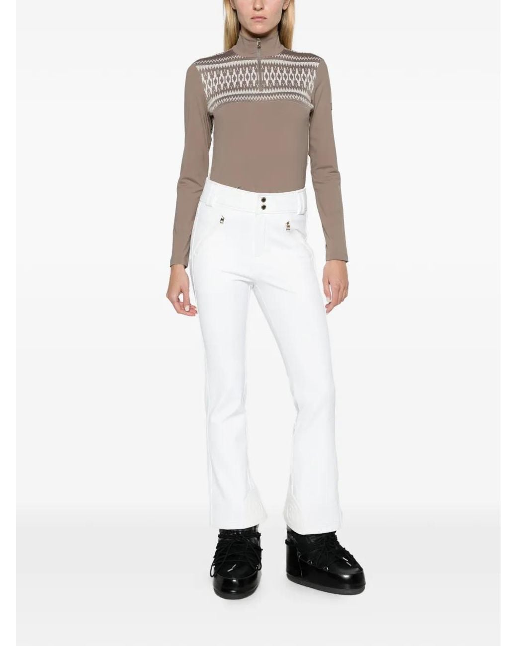 Bogner White Hazel Softshell Ski Trousers