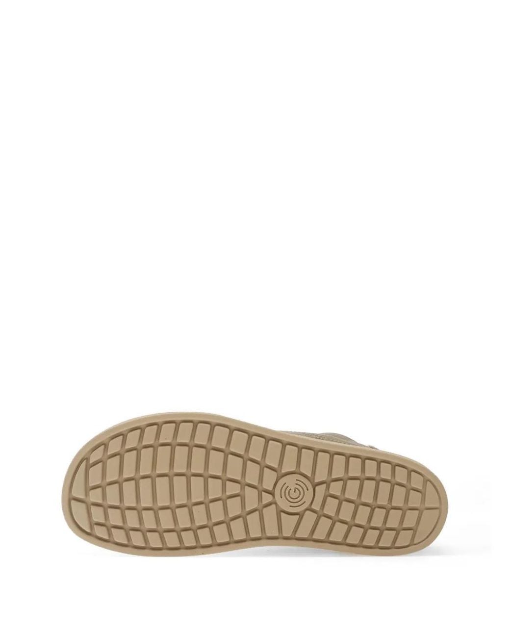 Groundies Gray Panama Suede-Panelled Logo-Print Sneakers