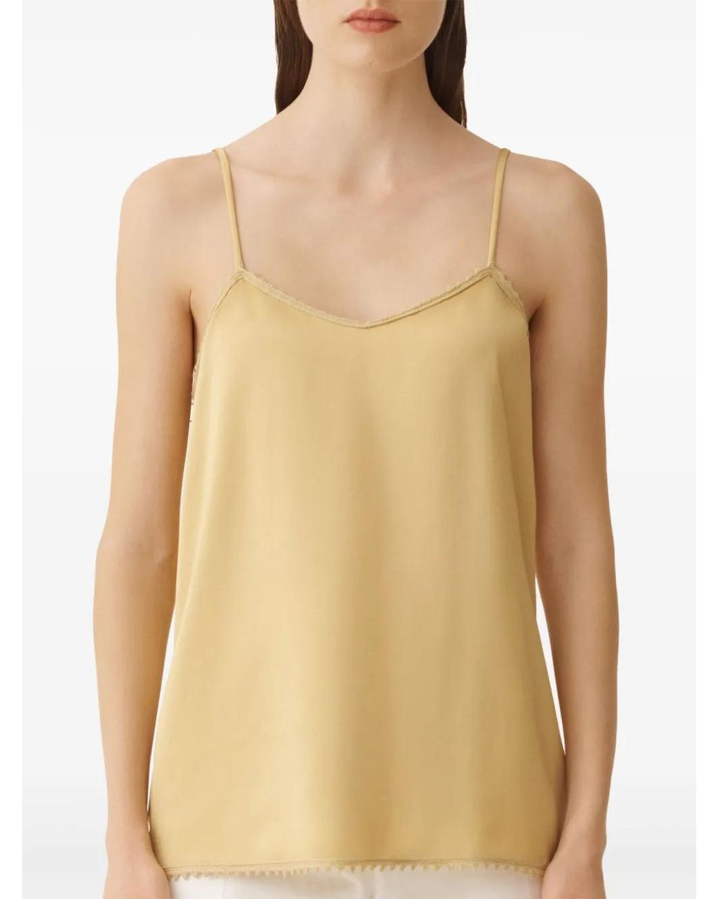 Fabiana Filippi Natural Satin Cami Top