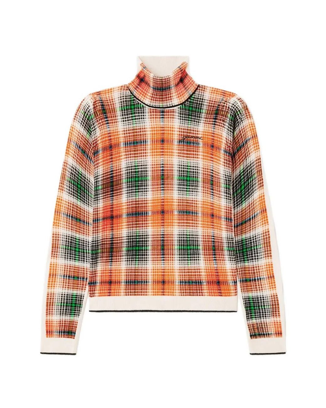 Ganni Orange Turtleneck