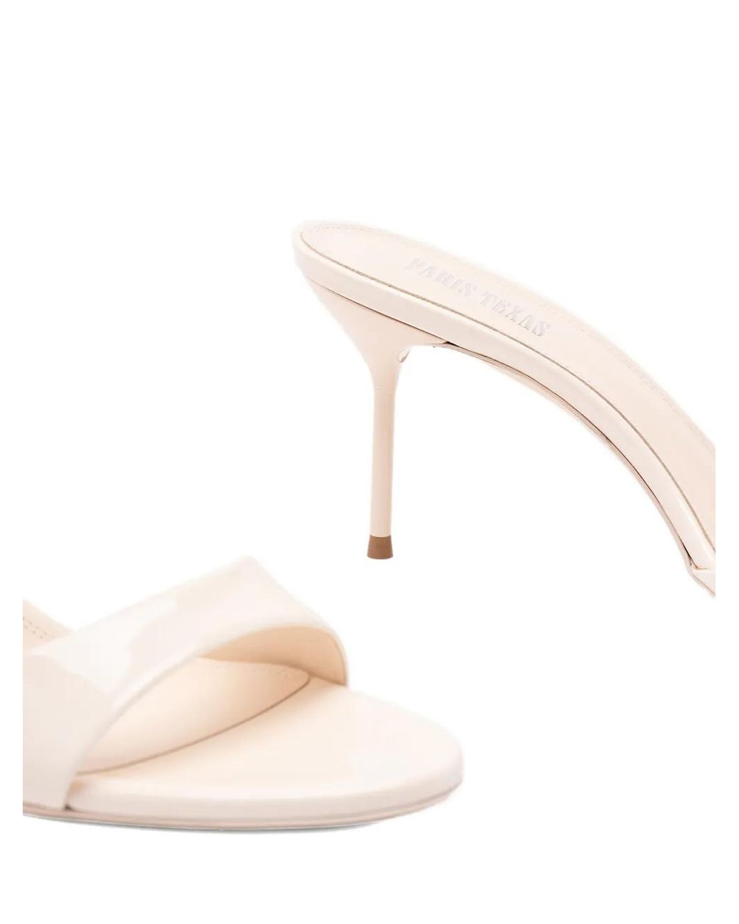 Paris Texas Natural Lidia Leather Mules