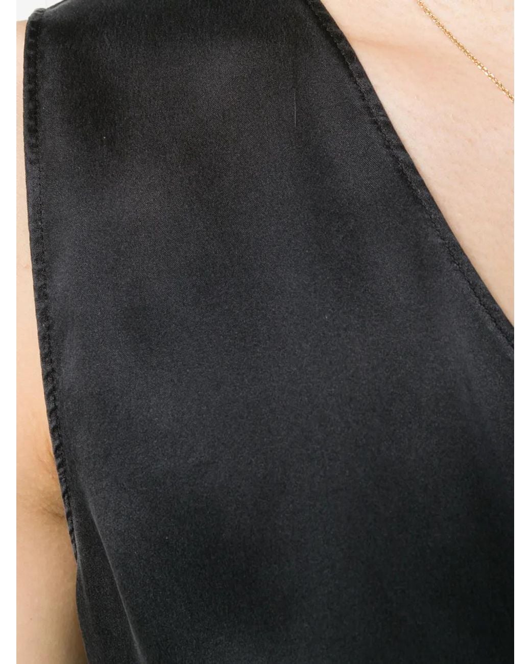Antonelli Black Sleeveless Blouse