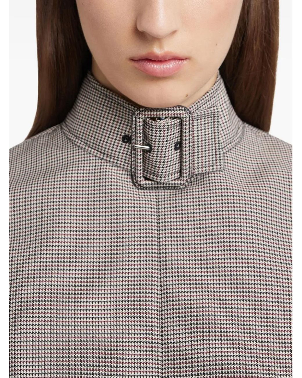 Courreges Gray Houndstooth Top