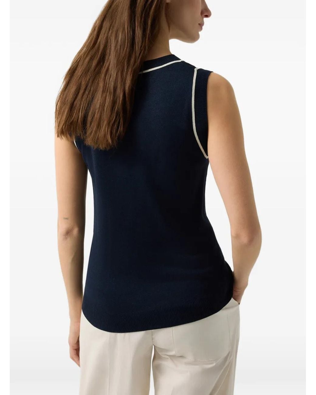 Bogner Blue Phia Knitted Tank Top