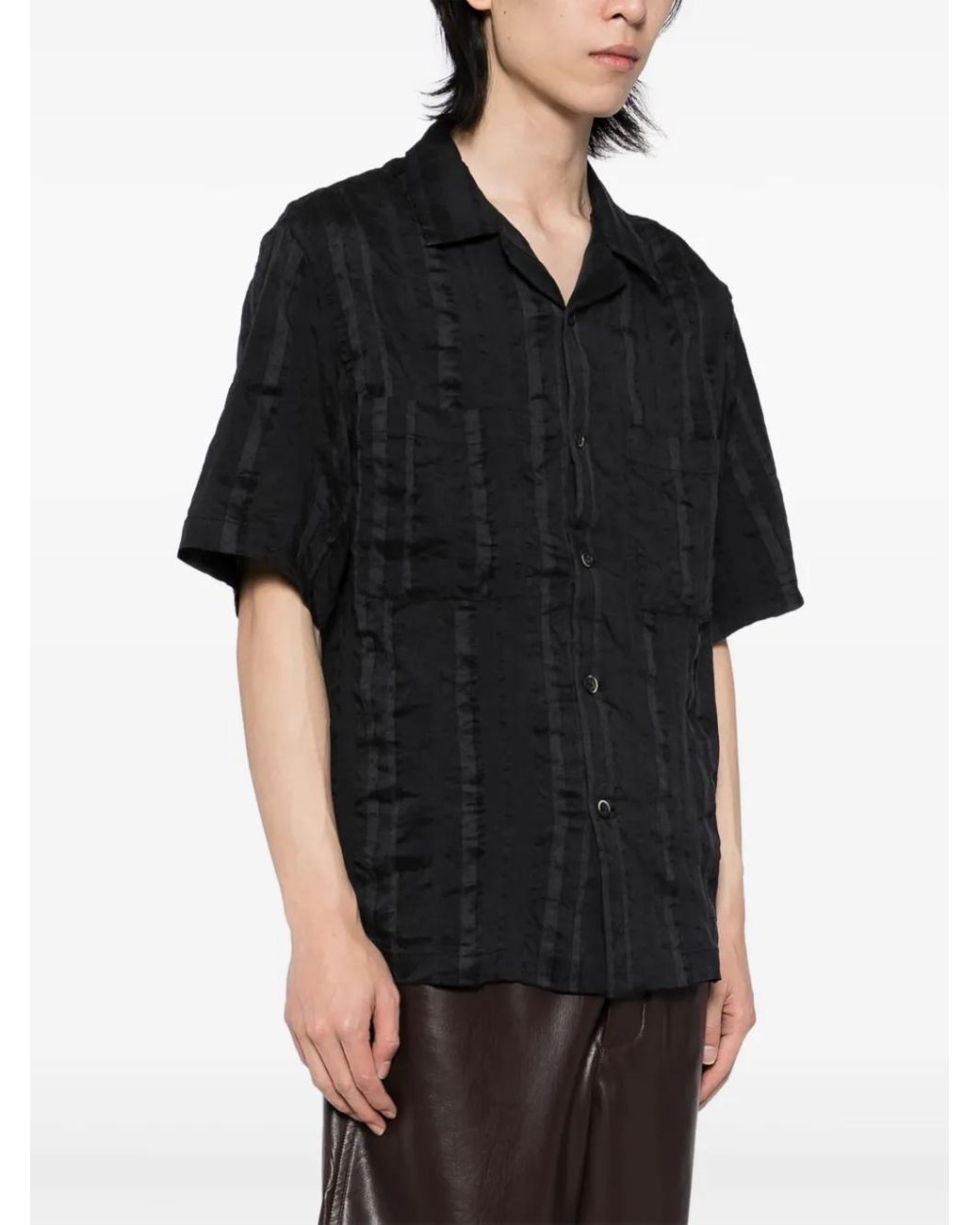 Barena Black Camicia Solana Levo Clothing for men