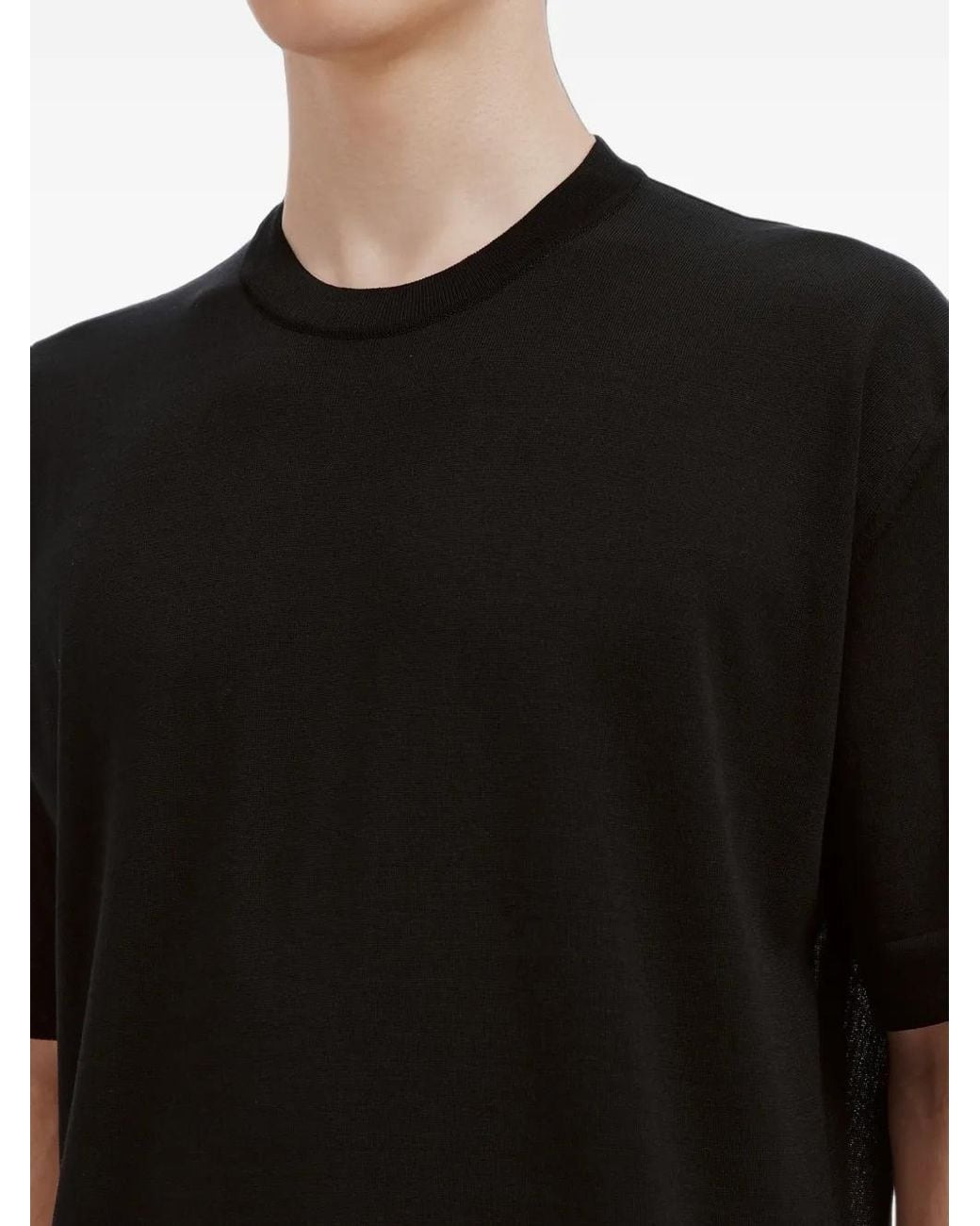 CFCL Black Crew-Neck T-Shirt for men