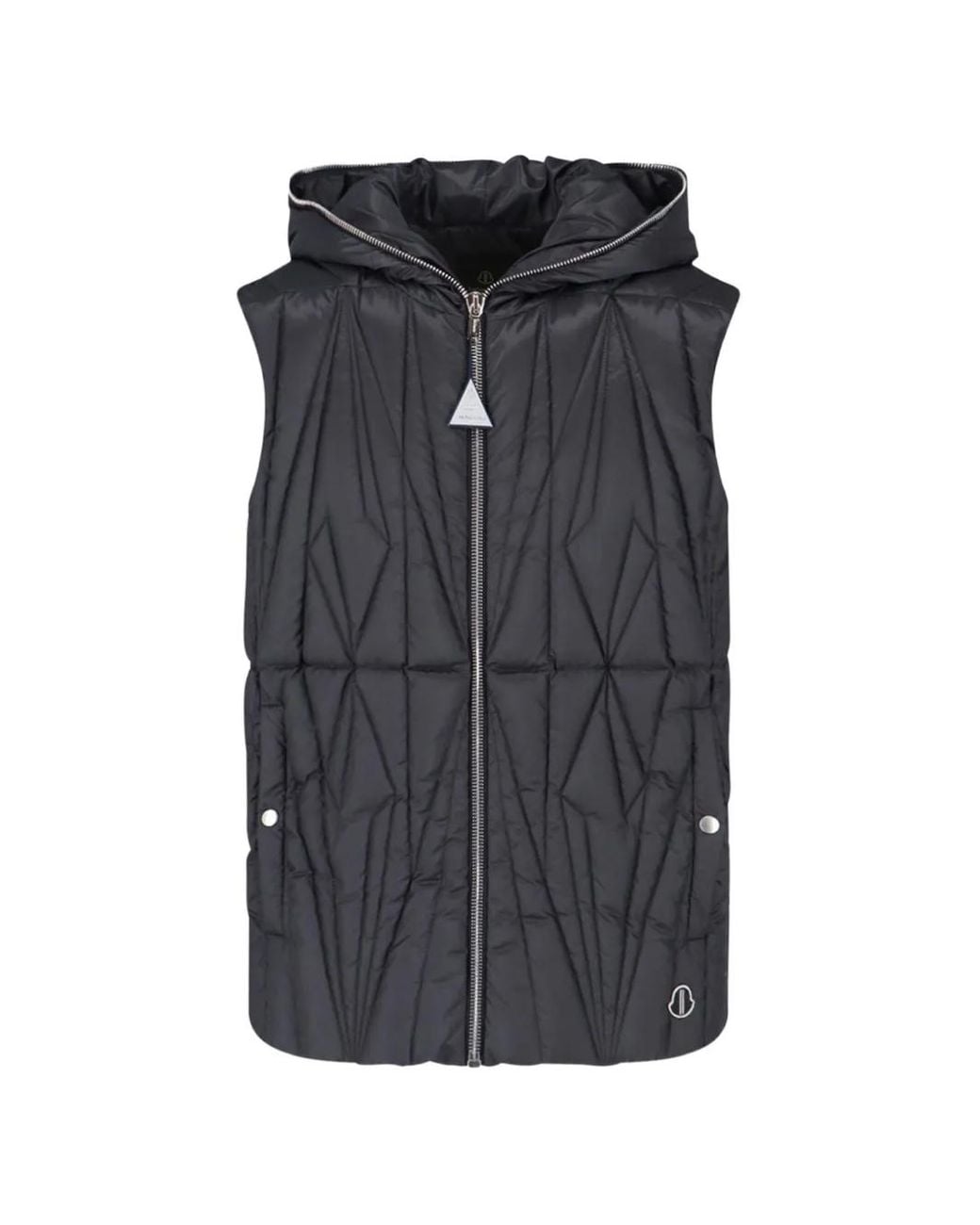 Moncler Black X Rick Owens Quilted Hooded Gilet