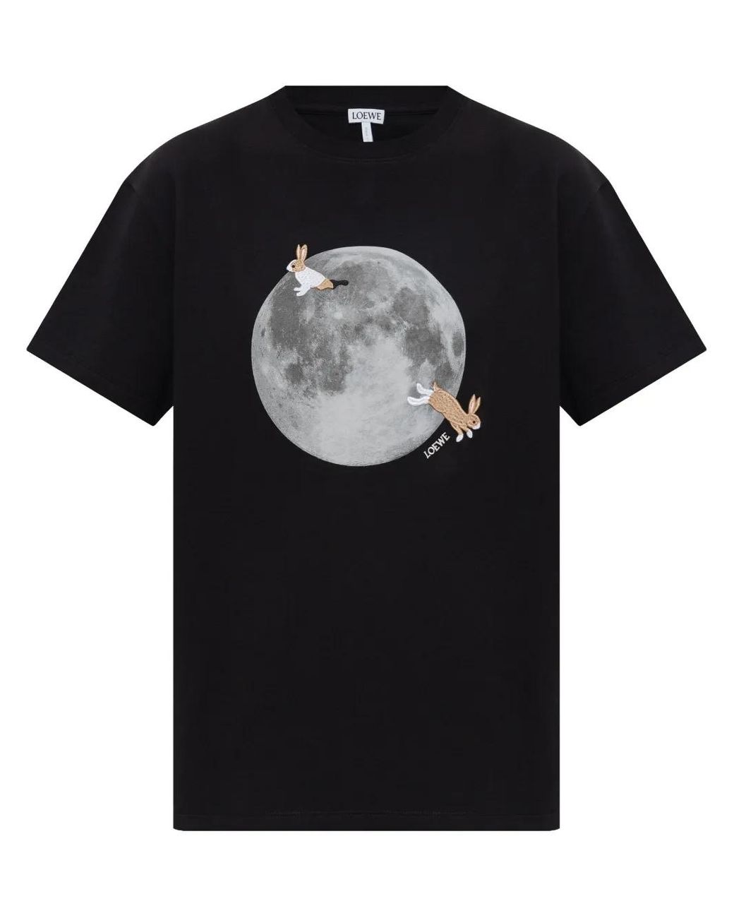 【関税込み】☆LOEWE☆藤田砂奈コラボ ロゴ刺繍プリント Tシャツ Loewe X Suna Fujita T-Shirt in Black | Lyst