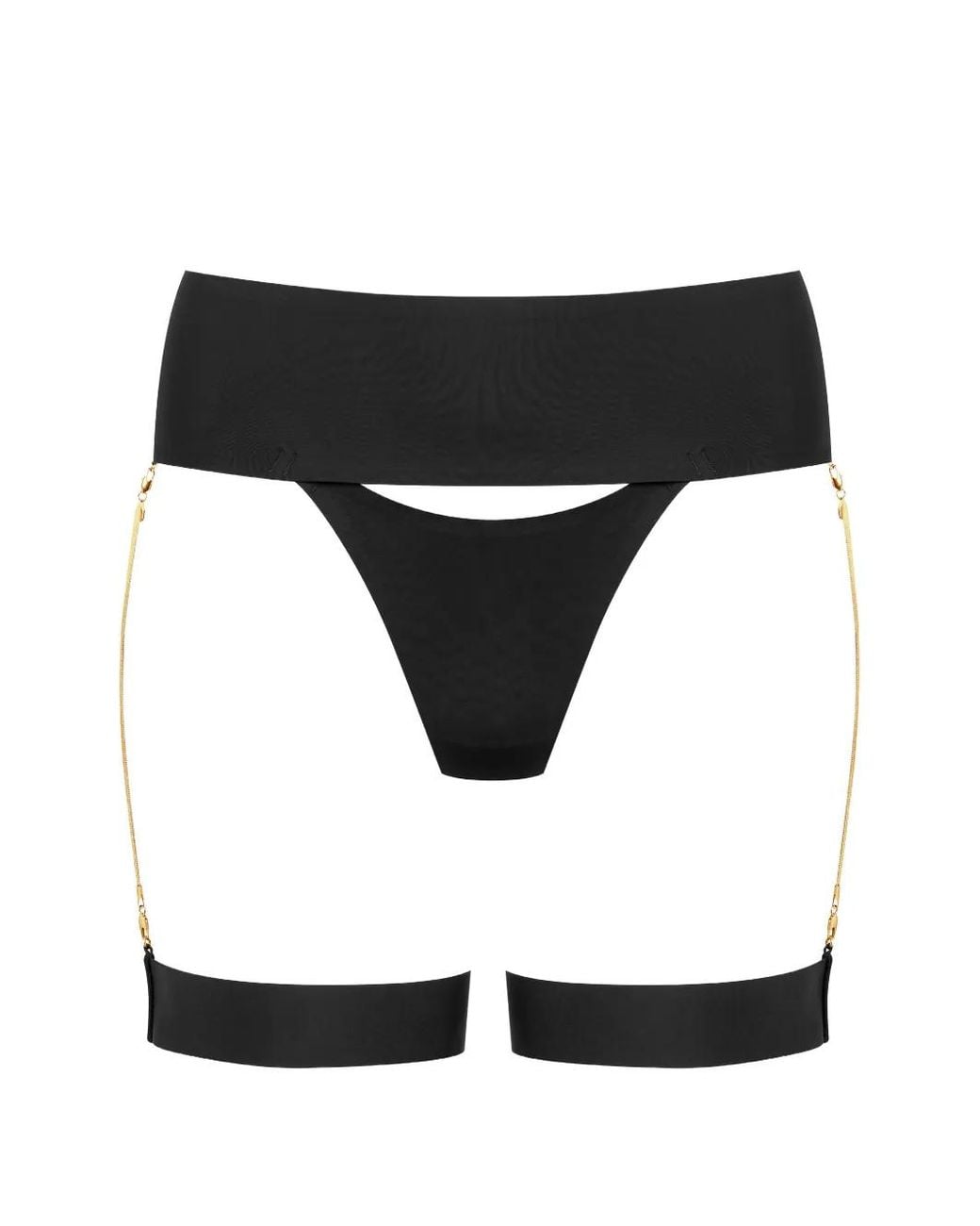 Tanga Con Cadena Maison Close de color Black