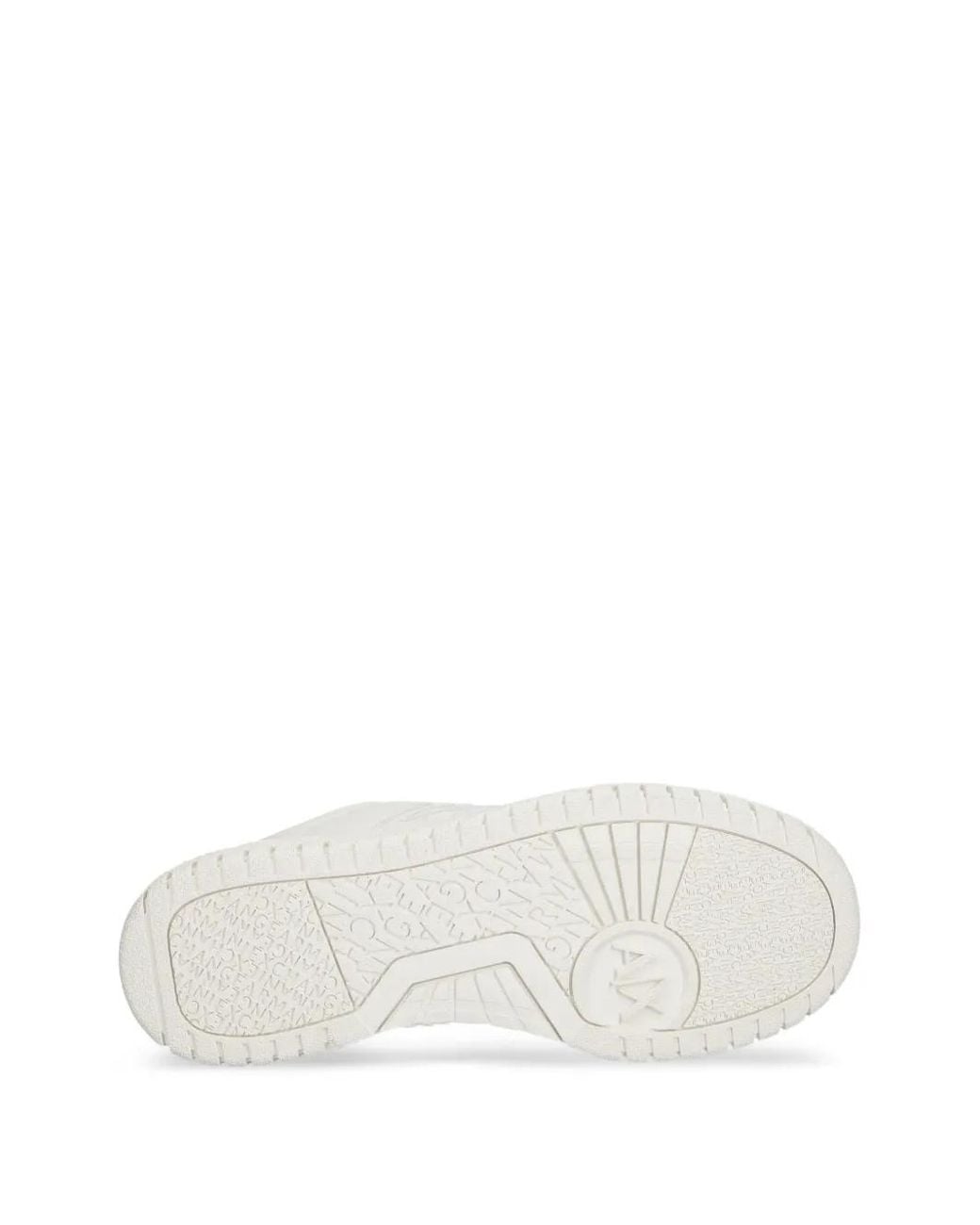 ARMANI EXCHANGE White Lace-Up Sneakers