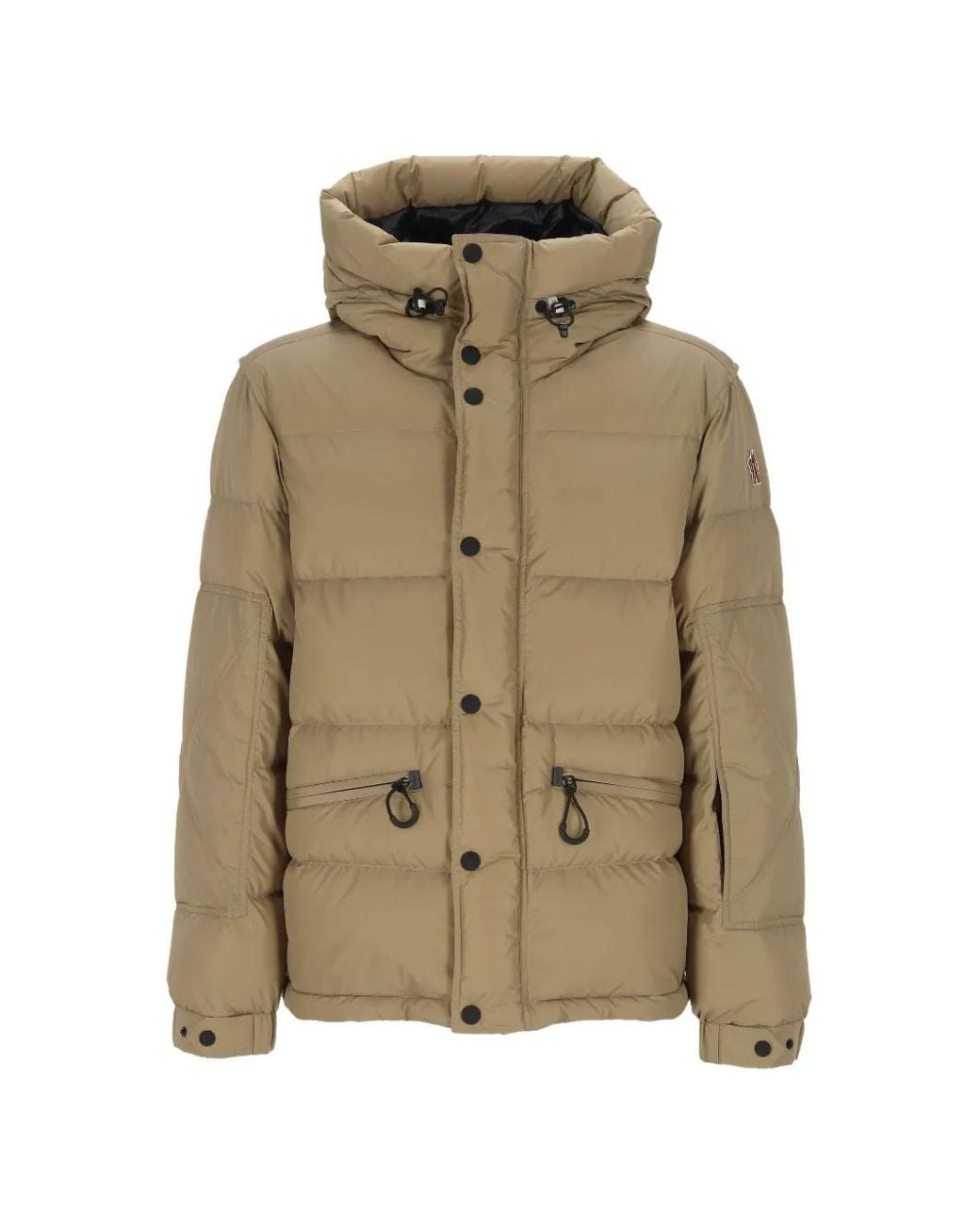 Moncler Natural Quilted Hooded Jacket for men