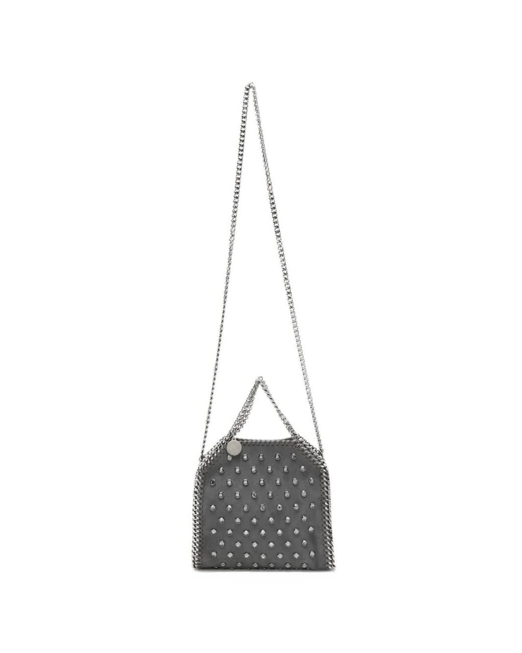 Stella McCartney White Falabella Crystal-Embellished Tote Bag
