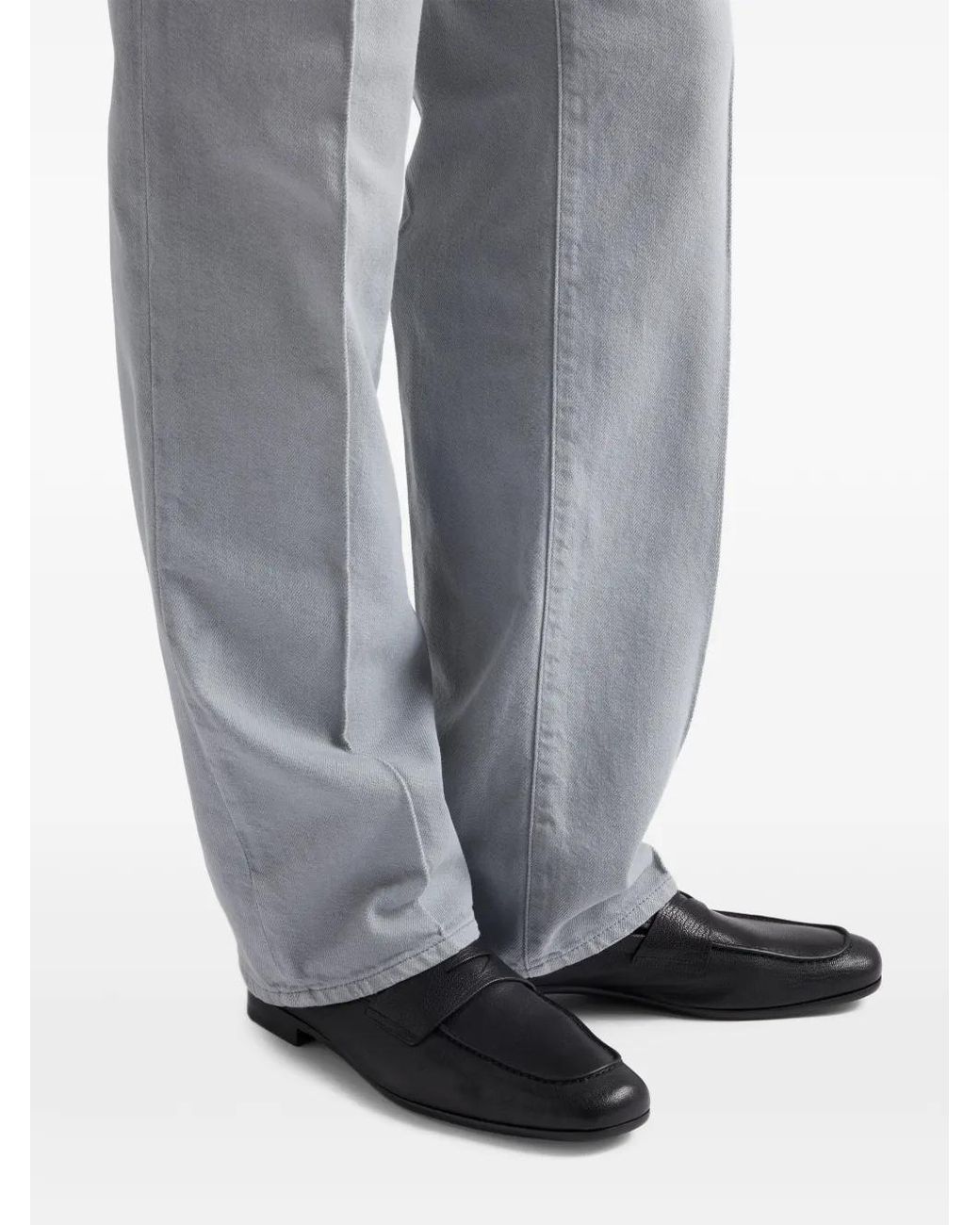 Prada Black Leather Loafers for men