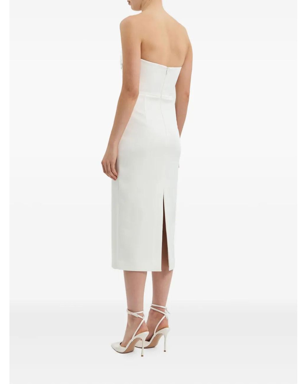 Rebecca Vallance White Xanthe Midi Dress