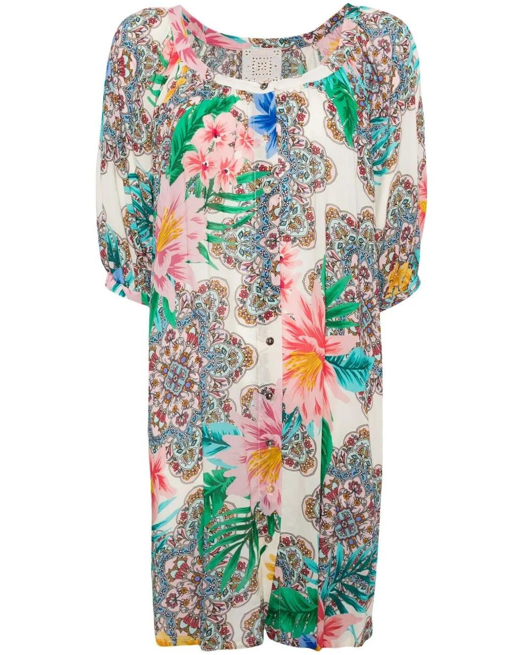 Johnny Was Natural Bryony Mini Dress