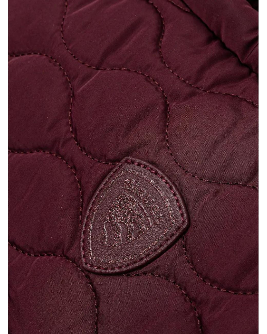 Blauer Purple Logo-Patch Quilted Tote Bag