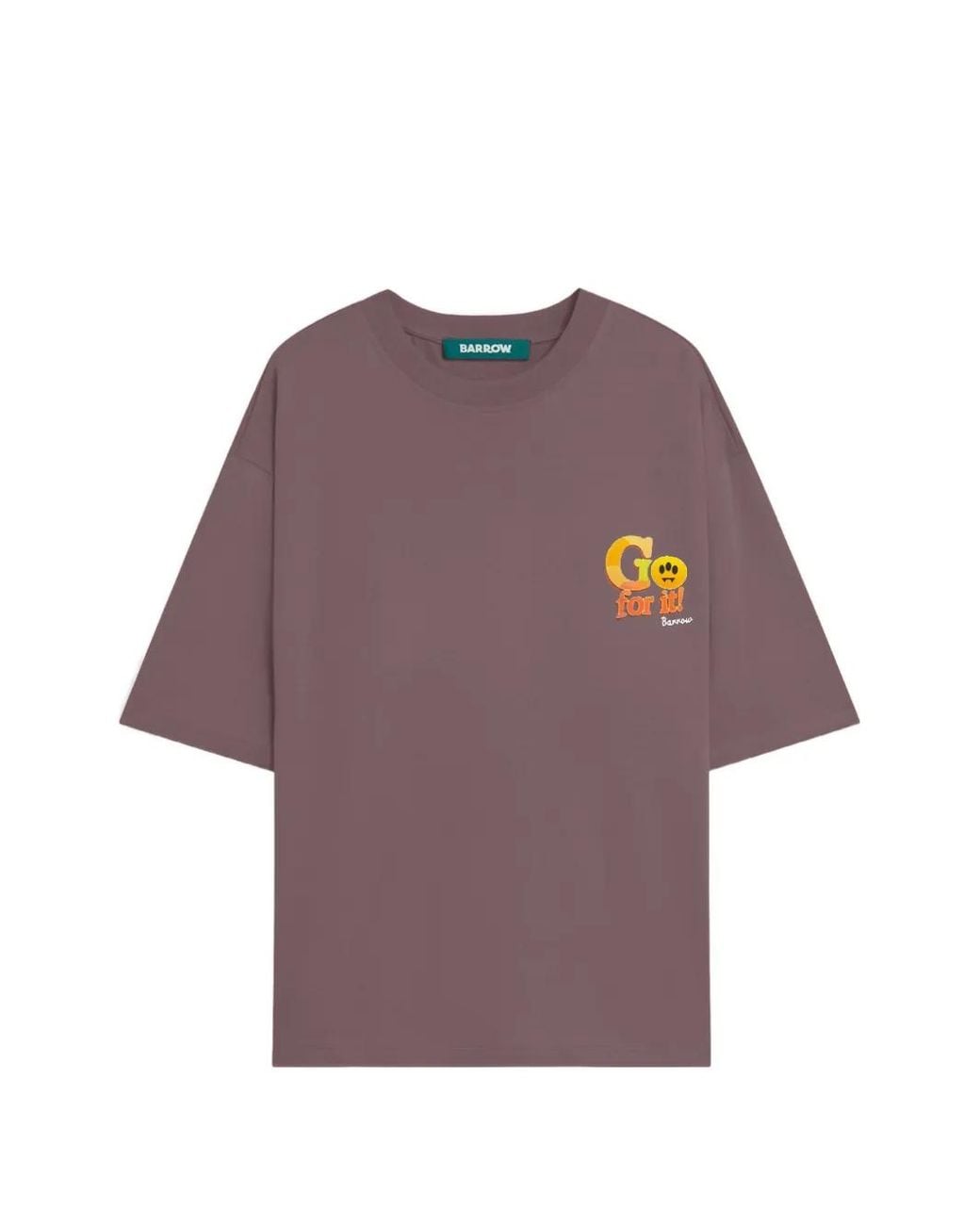 Barrow Purple Graphic Crew-Neck T-Shirt for men