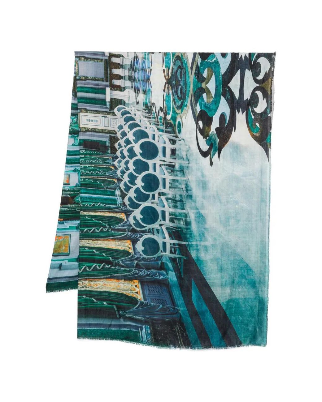 Faliero Sarti Blue Printed Scarf