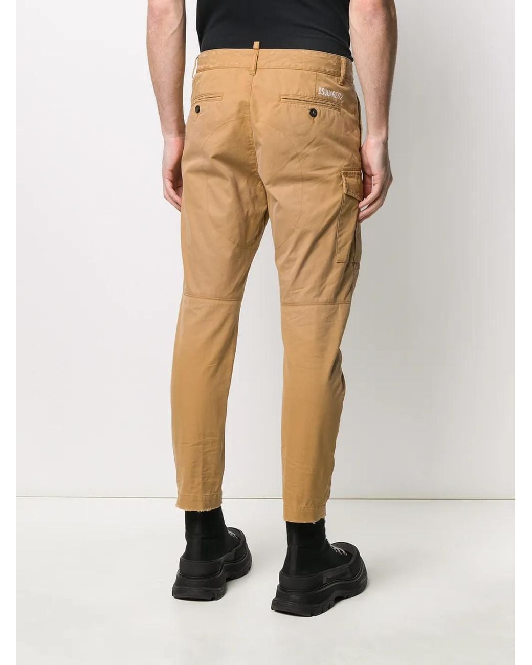 DSquared² Natural Cargo Chinos Beige for men
